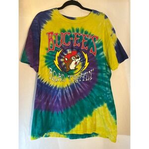 Buc-ee's Unisex Tie Dye Road‎ Trippin T-Shirt Tee Size Large